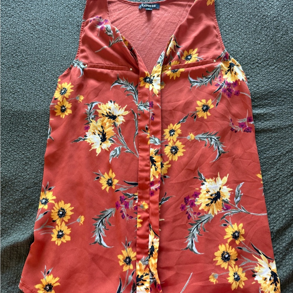 Express Rust Orange Top